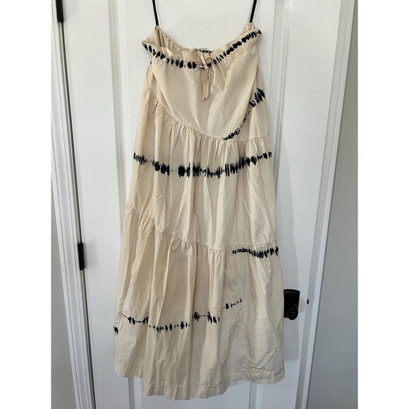 SWF Abode Maxi Skirt Cream Tie Dye Elastic Waist Size XS EUC - Picture 3 of 9